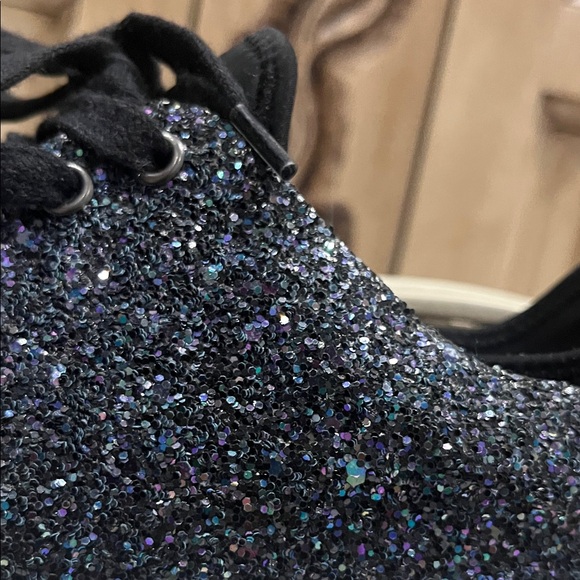 Call It Spring Black Sparkle Sneakers - Picture 10 of 13